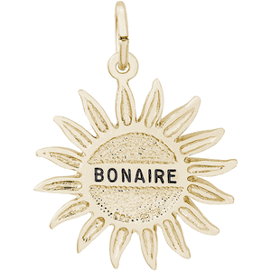 Bonaire Sun Large Charm - 14K Gold