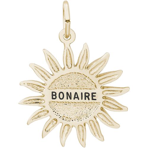 Bonaire Sun Large Charm - Gold Plated