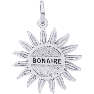 Bonaire Sun Large Charm - Sterling Silver