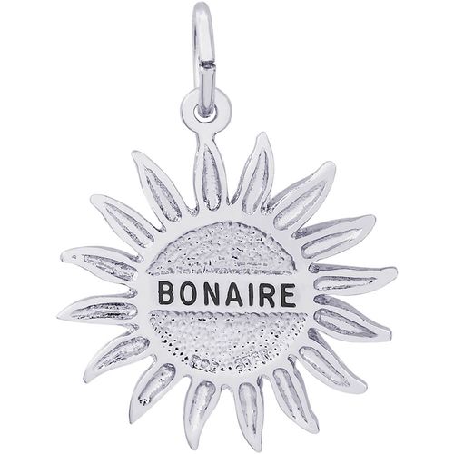Bonaire Sun Small Charm - 14K White Gold