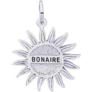 Bonaire Sun Small Charm - 14K White Gold