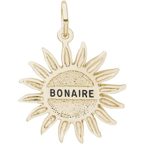 Bonaire Sun Small Charm - Gold Plated