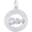 Boston Lobster Charm White Gold - 10-3936