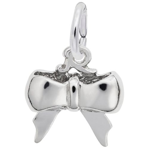 Bow Charm - 14K White Gold - 10-1536-wg