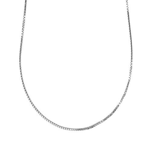 Box Chain .9mm W/spring - 18in Necklace  - Sterling Silver  - 33-2001-18-SS