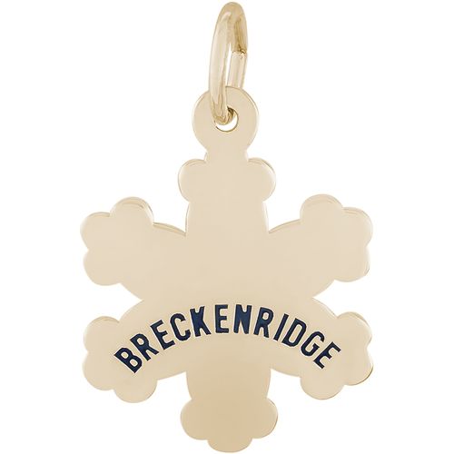 Breckenridge Snowflake Charm - 14K Gold