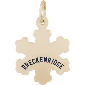 Breckenridge Snowflake Charm - 14K Gold