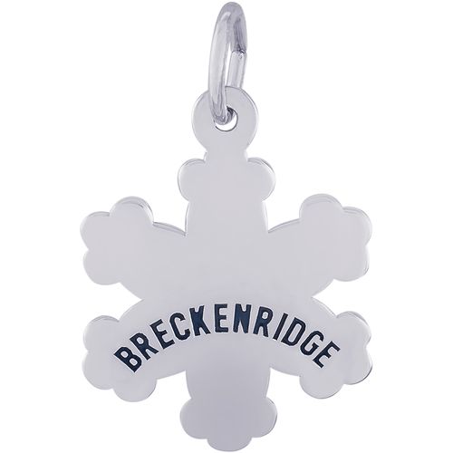Breckenridge Snowflake Charm - Sterling Silver