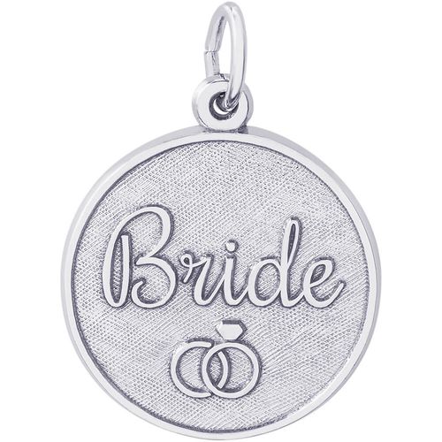 Bride Disc Charm - 14K White Gold - 10-1833-wg