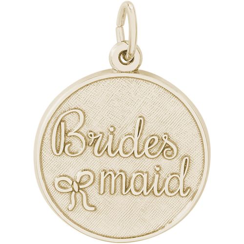 Bridesmaid Disc Charm - Gold Plated - 10-1835-gp
