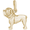Bull Dog Charm Gold Plated - 10-2061