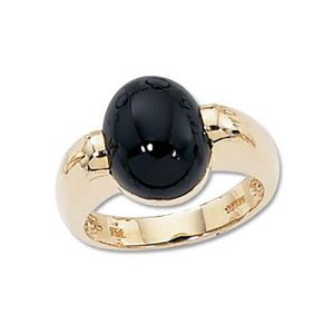 Cabin Onyx Ring - 14K Yellow Gold Size 7