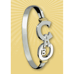 Cabo Caribbean Destination Bracelet - Sterling Silver & 14K Gold 6mm Wide