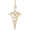 Caduceus Charm 14K Gold - 10-0183