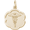 Caduceus Disc Charm 14K Gold - 10-2466