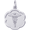 Caduceus Disc Charm Silver - 10-2466