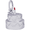 Cake Charm White Gold - 10-8154