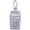 Calculator Charm Silver - 10-3922