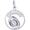 Calgary Cowboy Hat Charm - 14K White Gold - 10-2167