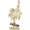 Cancun Palm With Sign Charm - Gold Plated