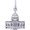 Capitol Building Charm White Gold - 10-8251