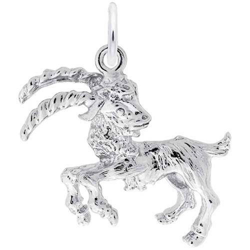 Capricorn Charm 14K While Gold - 10-4142-0-14KW