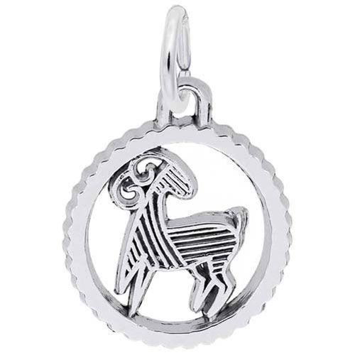 Capricorn Charm 14K While Gold - 10-4552-0-14KW