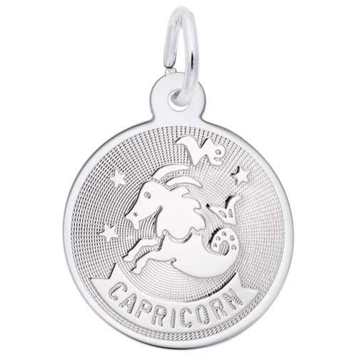 Capricorn Charm 14K While Gold - 10-4592-0-14KW