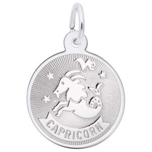 Capricorn Charm 14K While Gold - 10-4592-0-14KW