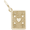 Card Charm Gold Plated - 10-1496