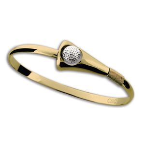 Caribbean Golf Hook Bracelet - 14K Yellow Gold 5mm 6.5 Inch