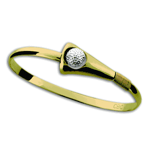 Caribbean Golf Hook Bracelet - 14K Yellow Gold 5mm 8 Inch