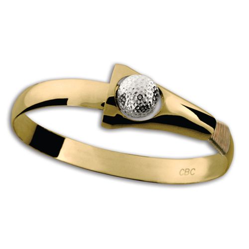 Caribbean Golf Hook Bracelet - 14K Yellow Gold 8mm 8.5 Inch