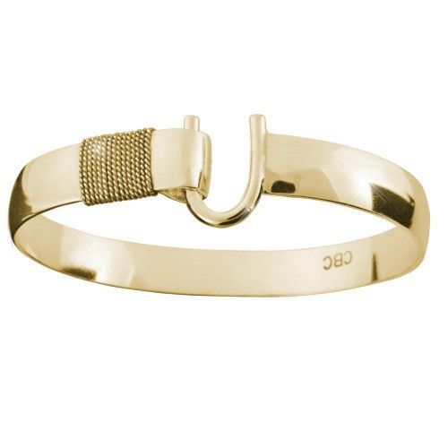 Caribbean Hook Bracelet - 14K Yellow Gold 10mm 8.25 Inch - Y10DW80