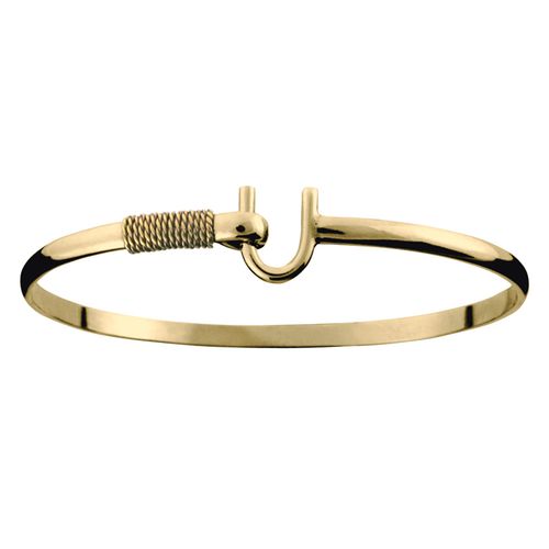 Caribbean Hook Bracelet - 14K Yellow Gold 4mm 8 Inch