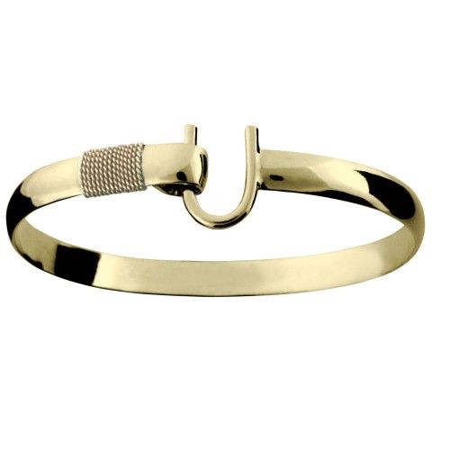Caribbean Hook Bracelet - 14K Yellow Gold 6mm 6 Inch