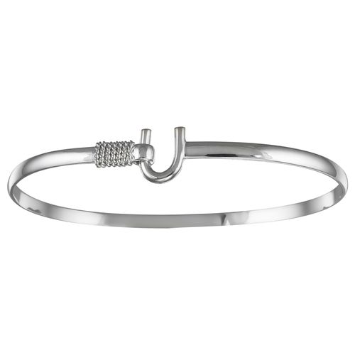 Caribbean Hook Bracelet - Sterling Silver 3mm 7.5 Inch