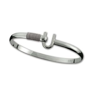 Caribbean Hook Bracelet - Sterling Silver 4mm 8 Inch