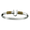Caribbean Hook Bracelet - Sterling Silver 14K Gold 4mm Wide Double Wraps 7 Inch - C42CW70