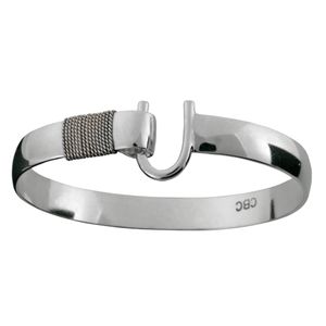 Caribbean Hook Bracelet - Sterling Silver 8mm 9.0 Inch
