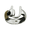 Caribbean Hook Ring - 14K White Gold 6mm Size 12