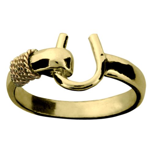 Caribbean Hook Ring - 14K Yellow Gold 3mm Size 6.0