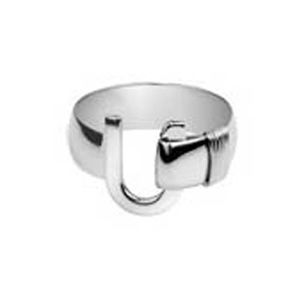 Caribbean Hook Ring Sterling Silver 7mm - SSUR7