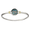 Caribbean Skies Cable Hook Bracelet - Silver & 14K Gold 3.5mm 7 Inch