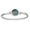 Caribbean Skies Cable Hook Bracelet - Silver & 14K Gold 5mm 6.5 Inch