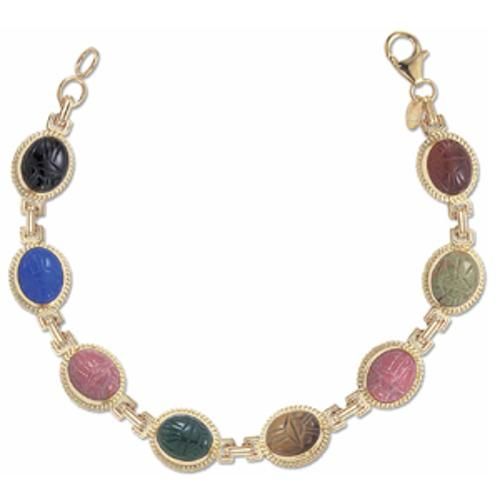 Scarab Bracelet - 07/321 - 14k Yellow Gold