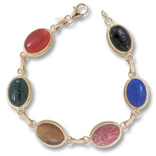 Scarab Bracelet - 07/327 - 14k Yellow Gold