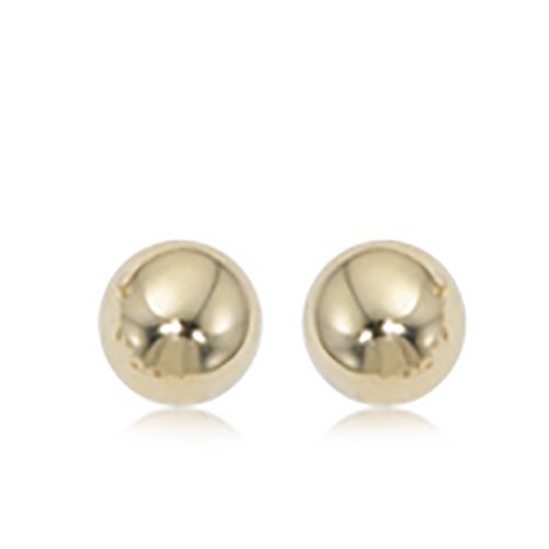 Ball Stud Earrings 5mm - 14K Yellow Gold