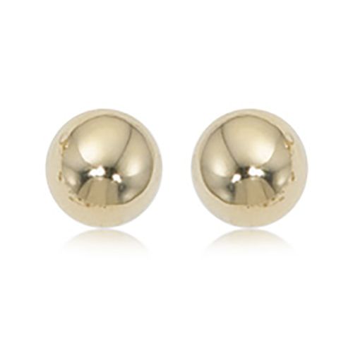 Ball Stud Earrings 8mm - 14K Yellow Gold