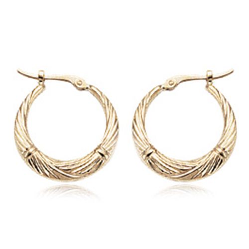 Small Twist With Ties Earrings - 04/029 - 14k Yellow Gold